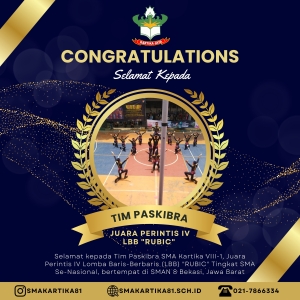PASKIBRA SMA KARTIKA VIII-1 JAKARTA - JUARA PERINTIS IV "LBB RUBRIC"