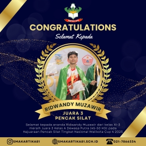 RIDWANDY MUZAWIR - JUARA 3 PENCAK SILAT