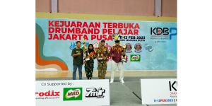 Tim Drum Band Juara 2 Kategori "Military Band" Tingkat Pelajar Se-Jakarta