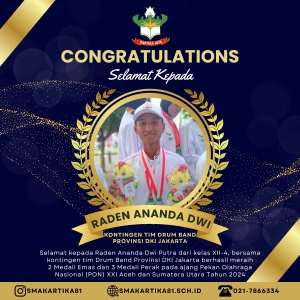 RADEN ANANDA DWI PUTRA - KONTINGEN TIM DRUM BAND PROVINSI DKI JAKARTA
